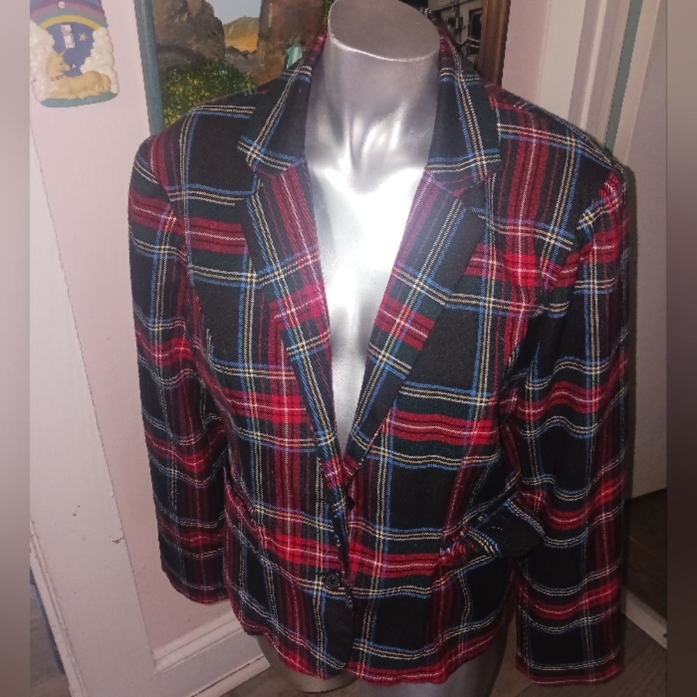 Tartan Plaid Blazer